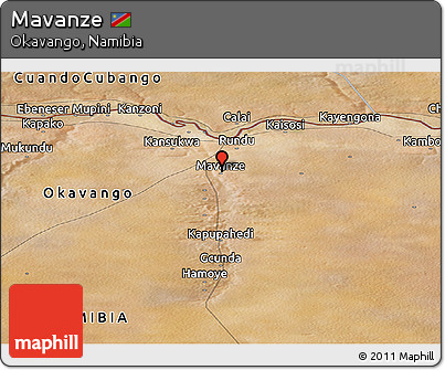 Satellite Panoramic Map of Mavanze