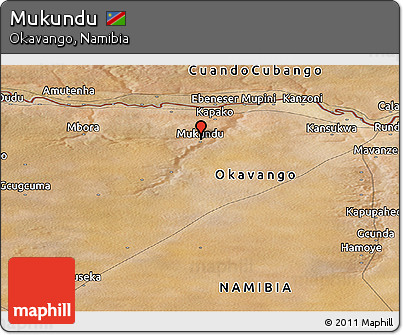 Satellite Panoramic Map of Mukundu
