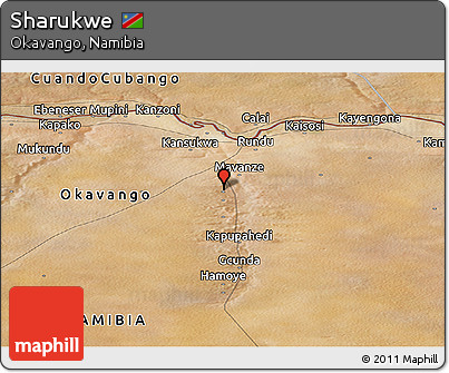 Satellite Panoramic Map of Sharukwe