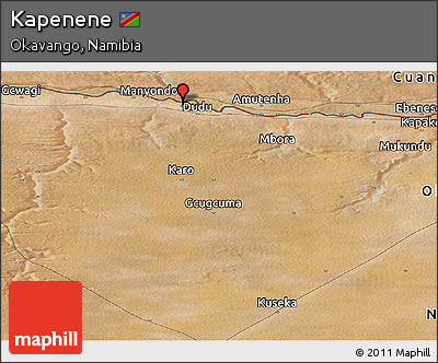 Satellite Panoramic Map of Kapenene