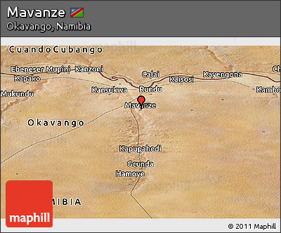 Satellite Panoramic Map of Mavanze