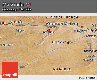 Satellite Panoramic Map of Mukundu