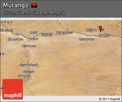 Satellite Panoramic Map of Mutango