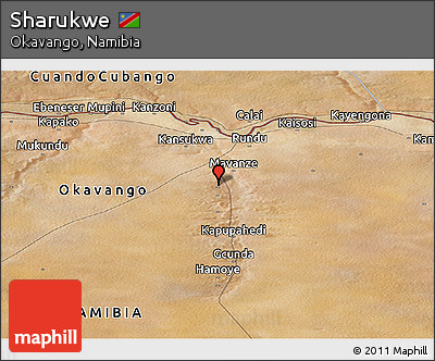 Satellite Panoramic Map of Sharukwe
