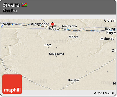 Shaded Relief Panoramic Map of Sivara