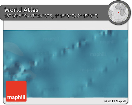 Satellite 3D Map of the Area around 18° 1' 4" S, 1° 46' 29" E