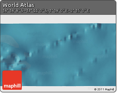 Satellite 3D Map of the Area around 18° 1' 4" S, 1° 46' 29" E