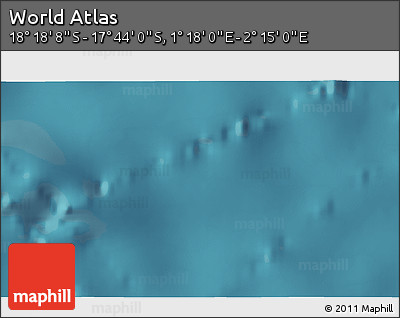 Satellite 3D Map of the Area around 18° 1' 4" S, 1° 46' 29" E
