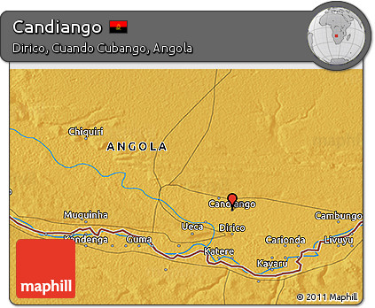 Physical 3D Map of Candiango