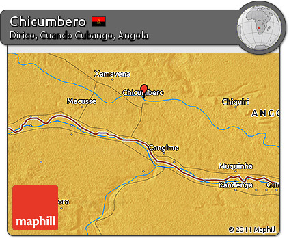 Physical 3D Map of Chicumbero