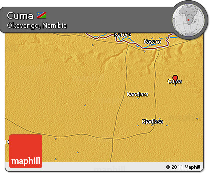 Physical 3D Map of Cuma