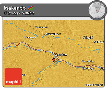 Physical 3D Map of Makando