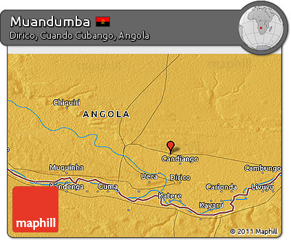 Physical 3D Map of Muandumba