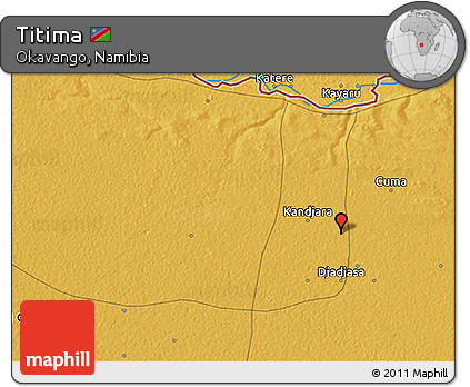 Physical 3D Map of Titima