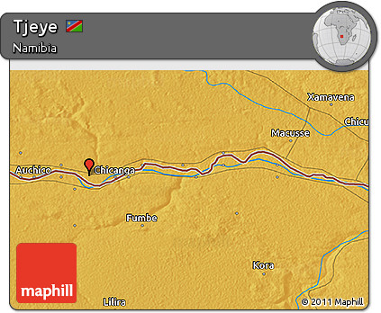 Physical 3D Map of Tjeye