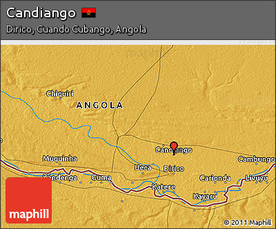 Physical 3D Map of Candiango
