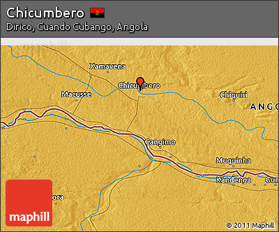 Physical 3D Map of Chicumbero