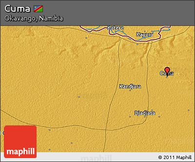 Physical 3D Map of Cuma