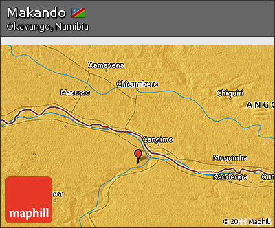 Physical 3D Map of Makando