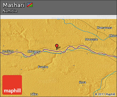 Physical 3D Map of Mashari