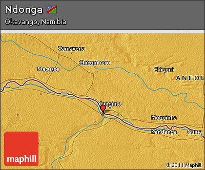 Physical 3D Map of Ndonga