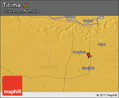 Physical 3D Map of Titima