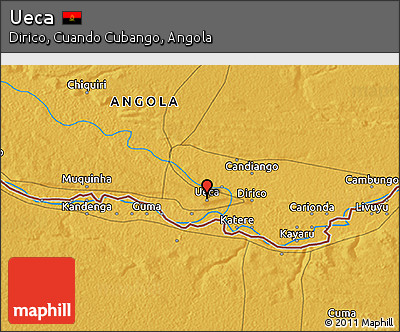Physical 3D Map of Ueca