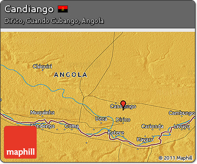 Physical 3D Map of Candiango
