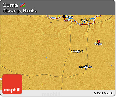 Physical 3D Map of Cuma