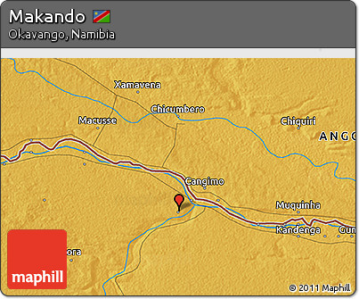 Physical 3D Map of Makando