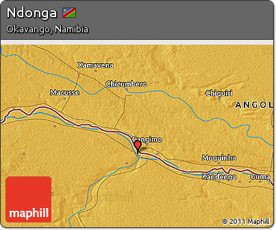 Physical 3D Map of Ndonga