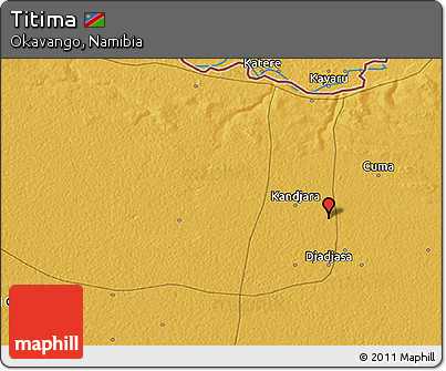 Physical 3D Map of Titima