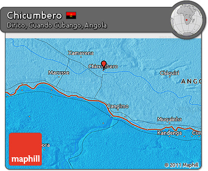 Political 3D Map of Chicumbero