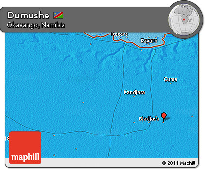 Political 3D Map of Dumushe
