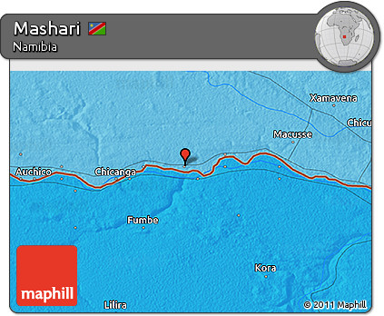 Political 3D Map of Mashari