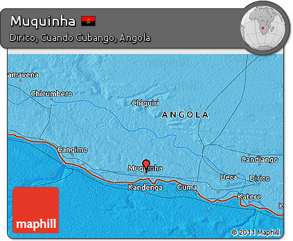 Political 3D Map of Muquinha
