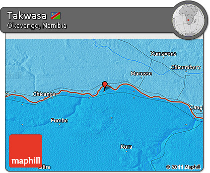 Political 3D Map of Takwasa