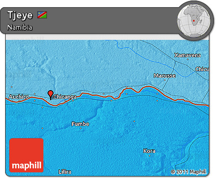 Political 3D Map of Tjeye