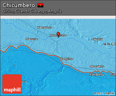 Political 3D Map of Chicumbero