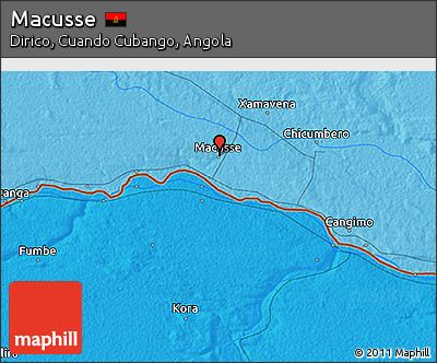 Political 3D Map of Macusse