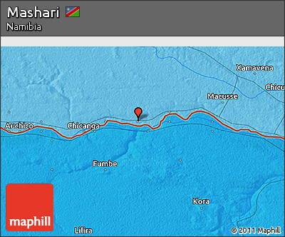 Political 3D Map of Mashari