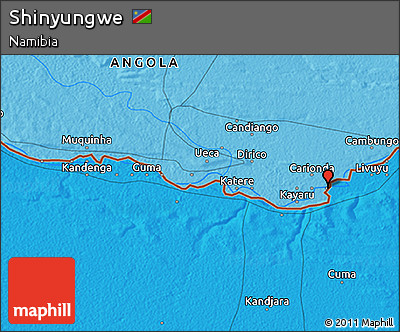 Political 3D Map of Shinyungwe