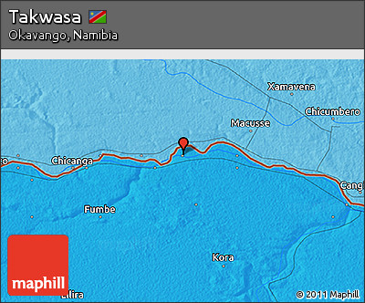 Political 3D Map of Takwasa