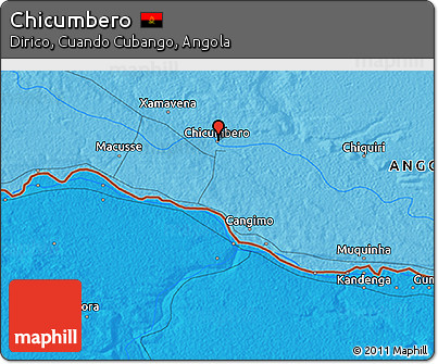 Political 3D Map of Chicumbero