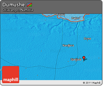 Political 3D Map of Dumushe