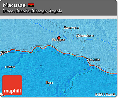 Political 3D Map of Macusse