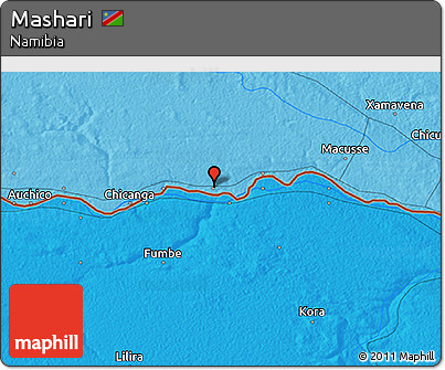 Political 3D Map of Mashari