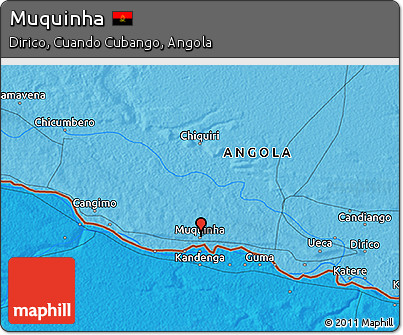 Political 3D Map of Muquinha