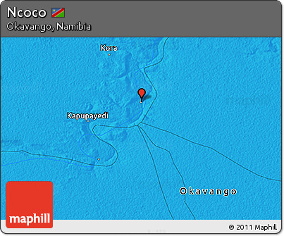 Political 3D Map of Ncoco