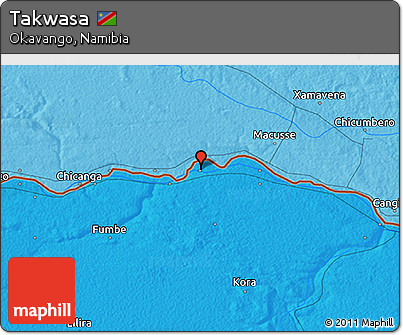 Political 3D Map of Takwasa